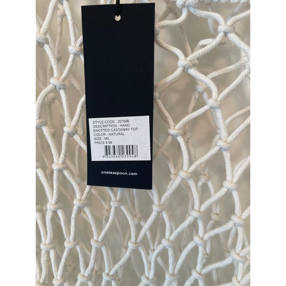 [One Teaspoon] White Net Blouse - Size M/L NWT - Picture 6 of 9